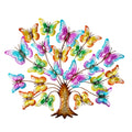 Jardin Colourful Metal Tree Wall - Butterfly