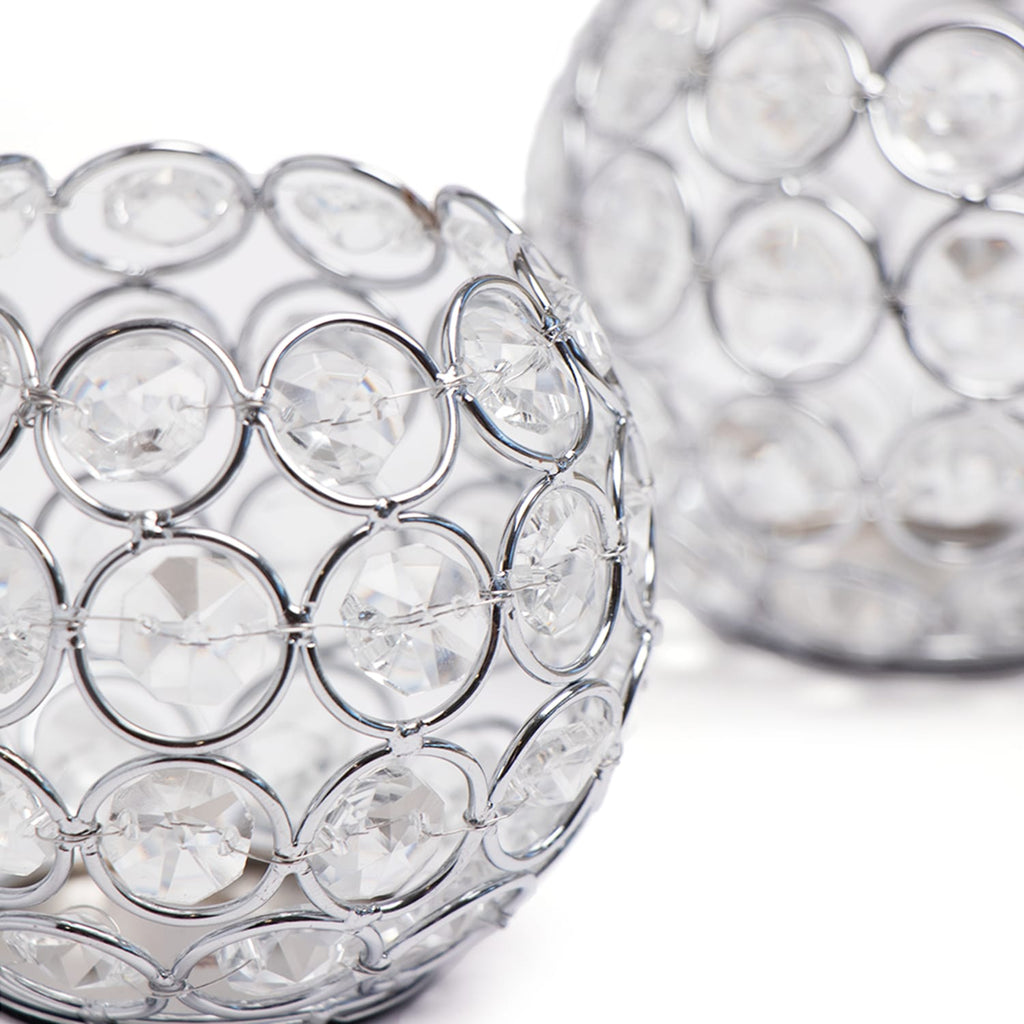 Home Collections Crystal Effect Small 2 Tealight Holders, product image 2