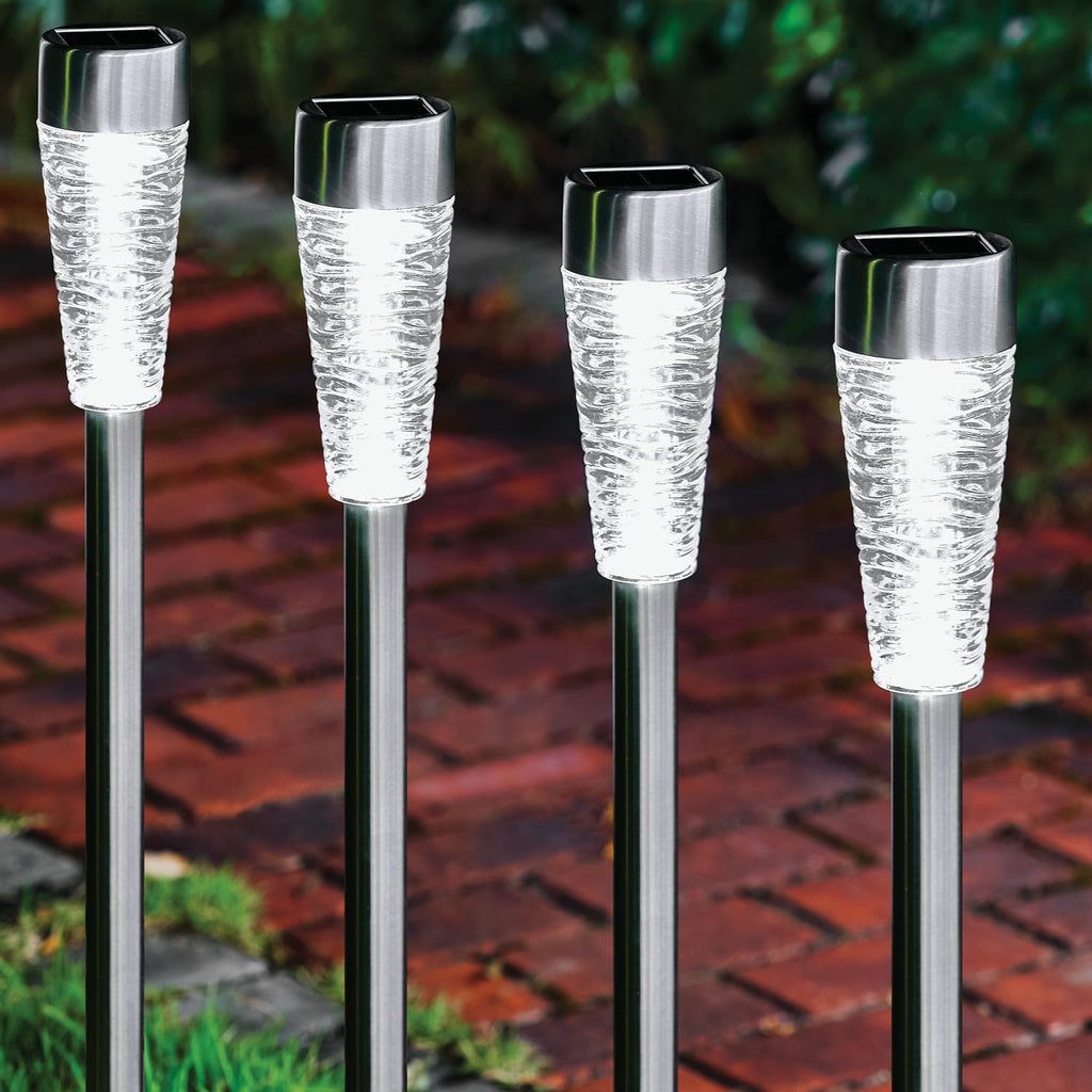 Firefly LED Bollard Solar Lights 4 Pack, product image 2