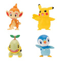 Pokemon Battle Figure 4 Pack - Chimchar, Pikachu, Piplup & Turtwig