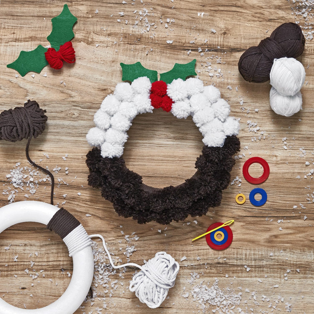 Festive Feeling Make Your Own Pom Pom Wreath, product image 3