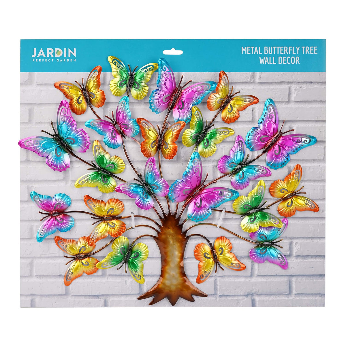Jardin Colourful Metal Tree Wall - Butterfly, product image 2