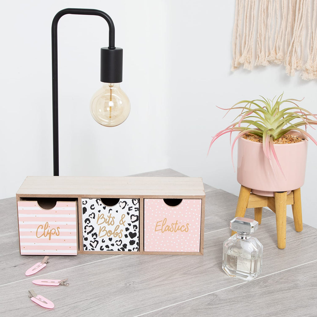 Wooden Bits & Bobs Storage Drawers - Leopard Print, product image 2