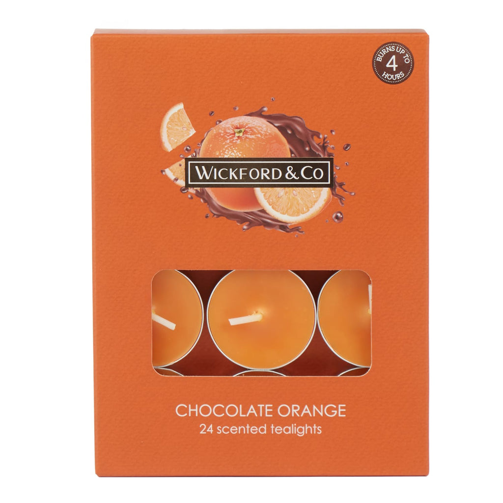 Wickford & Co Scented Tealights 24 Pack - Chocolate Orange, product image 2