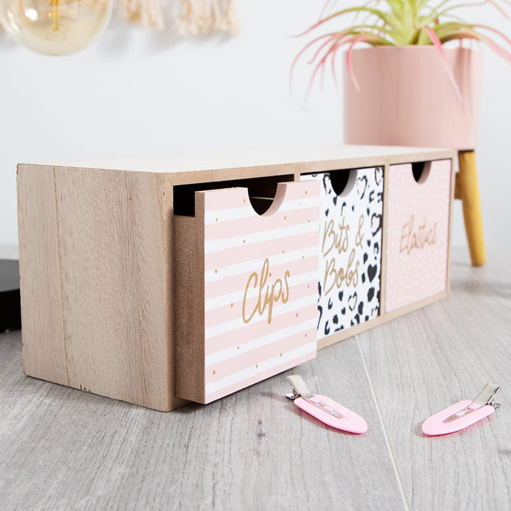 Wooden Bits & Bobs Storage Drawers - Leopard Print, product image 3