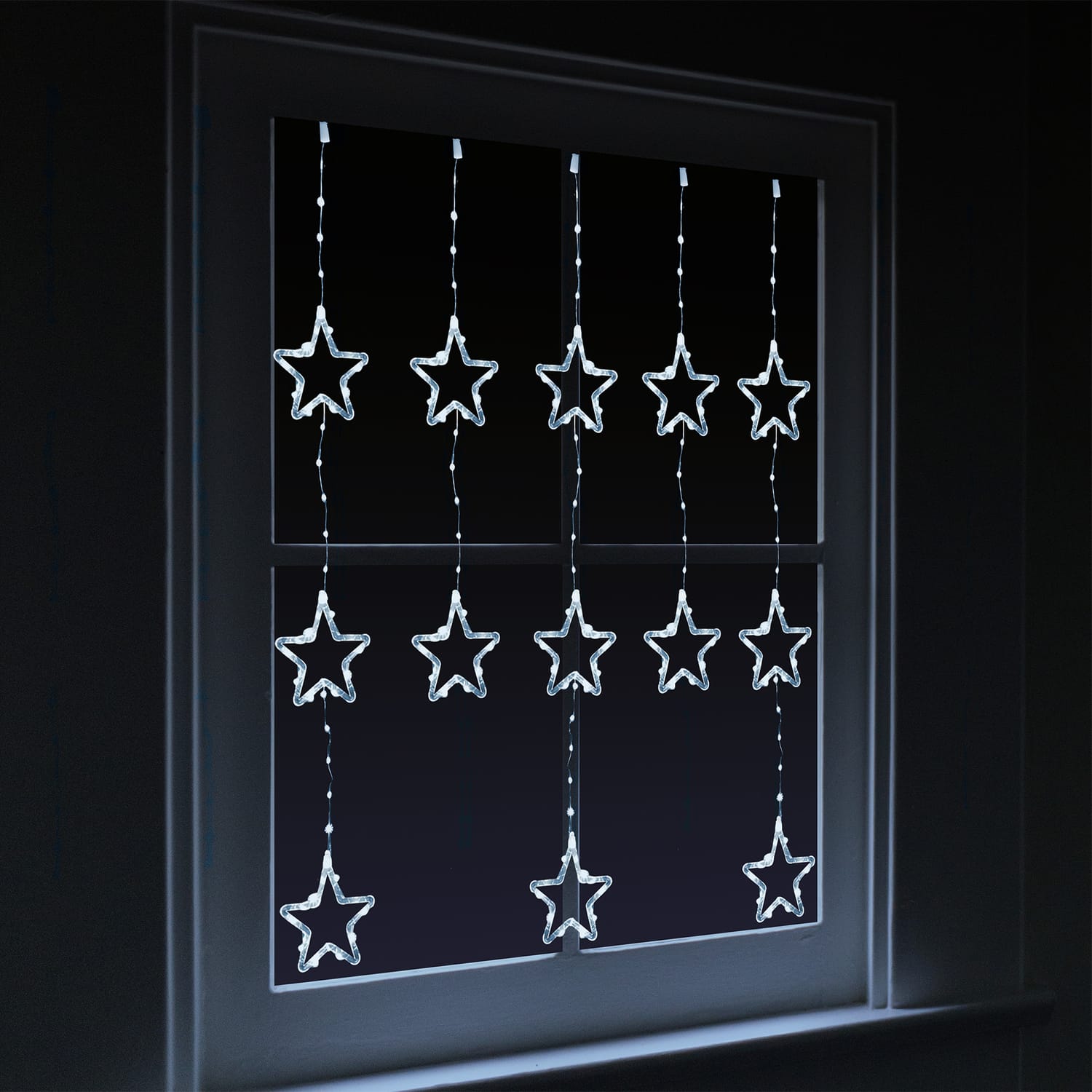 Prestige Mains Operated LED Star Curtain Lights, product image 3