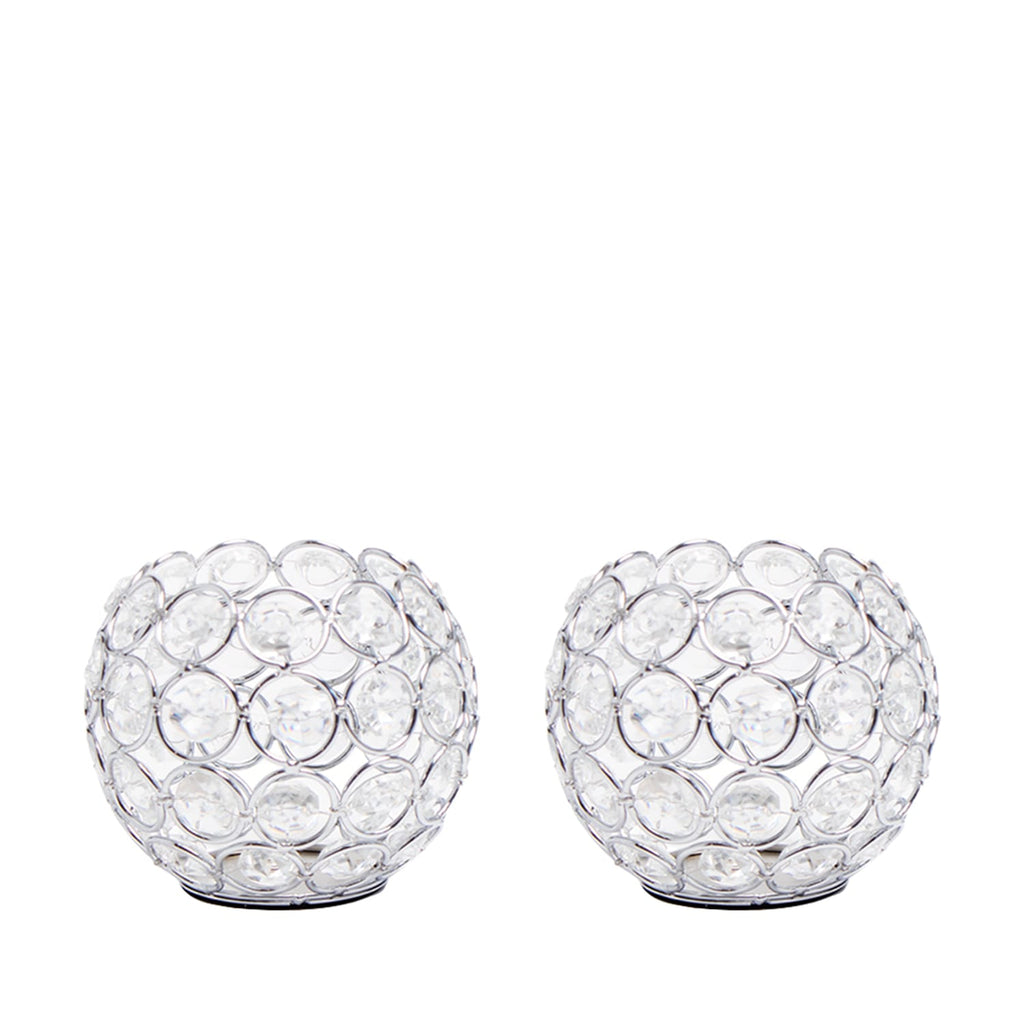 Home Collections Crystal Effect Small 2 Tealight Holders