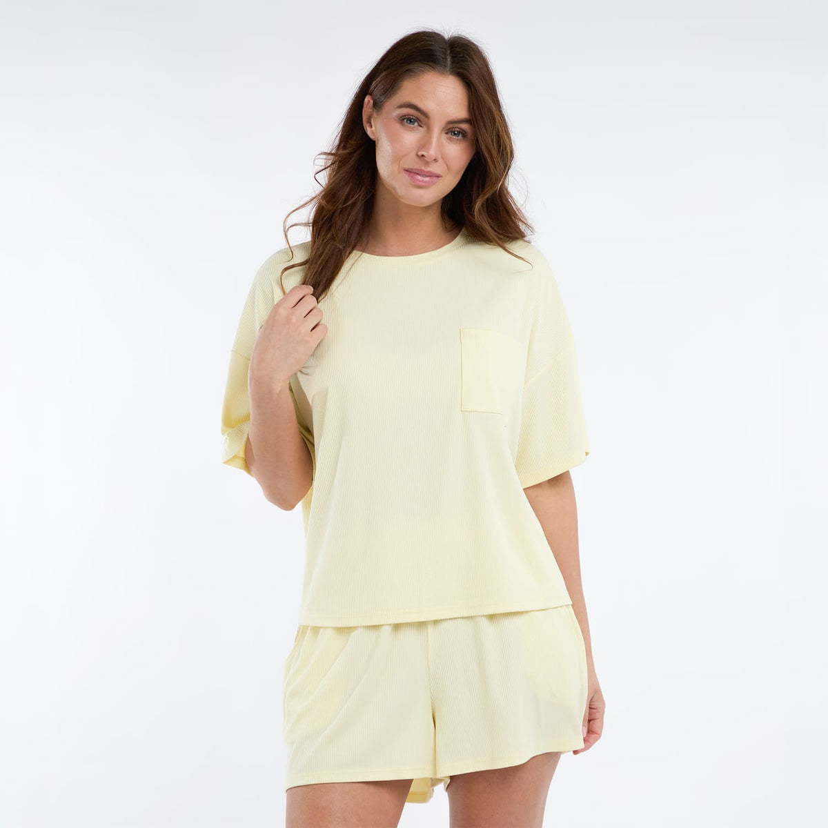 Originals Yellow Ribbed Pyjamas, product image 2